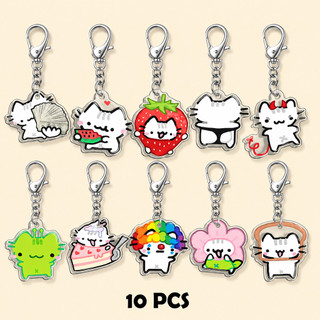 Funny Cat Character Keychain Student Gift Bag Women's Bag Cute Things Gift For Best Friends Wholesale Gifts Kitty