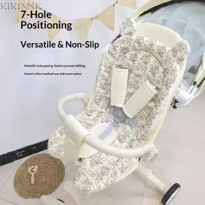 KIKIN Xe Đẩy Ghế Bảo Vệ Miếng Lót Chống Trượt Thiết Kế Có Thể Giặt Được Tính Năng Hoa Văn Đáng Yêu Cho Xe Đẩy Bé Ngồi Hỗ Trợ