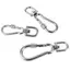 MAKY Thép Không Gỉ Xoay Móc Treo Loing Chó Dây Xích Bule Qui Phát Hành Bule Carabiner Kẹp Cho Chó Đi Bộ Cắm Trại VN