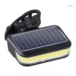 SUIT An Toàn Đi Xe Đạp Đi Xe Đạp LED Đèn Hậu Đèn Pin Xe Đạp Đuôi Đèn Năng Lượng Mặt Trời Sạc Tín Hiệu Phía Sau