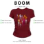 BOOM Áo Baby Tee Nữ Cotton Ôm Body-Áo Thun Ngắn Tay Y2K In Hình PhongCách Mùa Hè, Cổ Tròn Hàng Đầucách hàn quốc phong303
