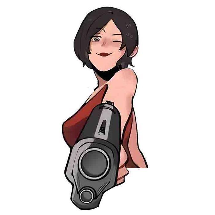 Resident Evil: High-Quality 5cm Acrylic Keychain - Double-Sided Print - ADA WONG