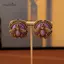 AqToCna Vintage Moth Đinh Bông Tai Cho Người Phụ Nữ Thủy Tinh Ong Cổ Màu Vàng Sang Trọng Chất Lượng Trang Sức Tiệc Cưới Phụ Kiện AqToCna