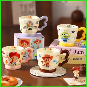 YB2 Câu Chuyện Đồ Chơi Gốm Cốc Buzz Lightyear Cốc Nước Cặp Đôi Cho Gia Đình Cốc Cà Phê Quà Tặng Cho Bé Gái