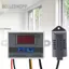 Belleshopp Máy đo độ ẩm Bộ điều khiển độ ẩm kỹ thuật số Độ chính xác cao 0,1% Bảng điều khiển đơn giản Đa điện áp cho 12V/24V/220V Các trường ứng dụng rộng tùy chọn (12V)