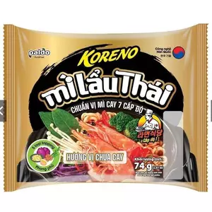 Thùng 20 gói Mì Lẩu Thái Koreno Hương Vị Chua Cay, Chuẩn Mì Cay 7 Cấp Độ x 74g-NPPGT