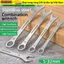SUNKISSD 1 Cờ lê mở siêu mỏng, Cờ lê Ratchet hai đầu 5-32mm, Cờ lê mở đa chức năng độ dày 3mm bền bỉ Dụng cụ sửa chữa ô tô xe đạp
