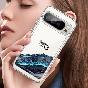 Ốp điện thoại trong suốt cứng "Great Snow Mountain" cho Google Pixel 10 Pro XL 10A Pixel 9 / 8 / 7 Pro Pixel 9Pro 8 Pro 7A Vỏ Google chống sốc