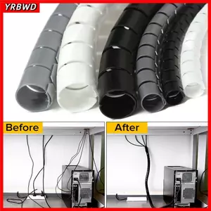 YRBWD Cáp Tổ Chức Cuộn Dây Cáp Linh Hoạt Ống Để Bàn Bảo Vệ Dây
