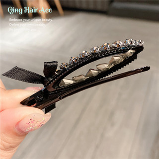 Kẹp Tóc Nữ Mỏ Vịt Ánh Sáng Sang Trọng Kim Cương Giả Cao Cấp, Kẹp Phẳng Mũ Đội Đầu Mùa Hè