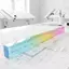 Thước học sinh PYCOU, Thước màu hình học Acrylic, Dụng cụ vẽ khối lập phương 2 trong 1 30cm Bộ văn phòng phẩm học tập toán học