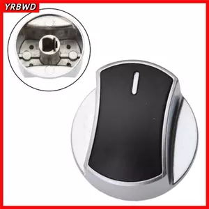 YRBWD 2 Núm Điều Khiển Bếp Gas, Công Tắc Xoay Đa Năng Hợp Kim Kẽm, Phụ Kiện Bếp Gas Nút Màu Đen Bền Phụ Kiện Công Tắc Thay Thế 8 Mm Núm Bếp Lò Nướng