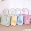 Túi Tote mini CPINCP, Túi xách Nylon thiết kế nhẹ phù hợp, Túi đeo vai màu Macaron mini dành cho nữ