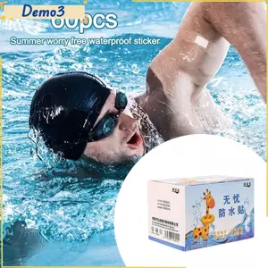 60 Miếng dán chống thấm nước, Băng dính thoáng khí chống ma sát, Miếng dán chân vô hình có độ nhớt cao trong suốt bền bỉ cho trẻ em tắm bơi lội