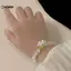 KUZHEN Opal Ánh Trăng Pha Lê Vòng Tay Ánh Sáng Sang Trọng Co Giãn Lily Valley Hoa Vòng Tay Cho Bé Gái Nữ Trang Sức Phụ Kiện HOT