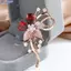 Bluelover Tính Khí Sang Trọng Zircon Hoa Thổ Cẩm Dành Cho Nữ Cô Gái Thời Trang Đa Năng Sáng Bóng Xòa Quần Áo Cưới Phụ Kiện Quà Tặng Mới
