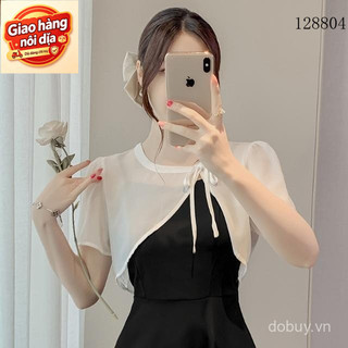 Giao hàng nội địa từ Việt Nam Mùa Hè 2025 Mới Nữ Mỏng Voan Khăn Choàng Ngắn Áo Khoác Thời Trang Che Cho Váy Váy Thời Trang Váy Phù Hợp Với Hàng Đầu