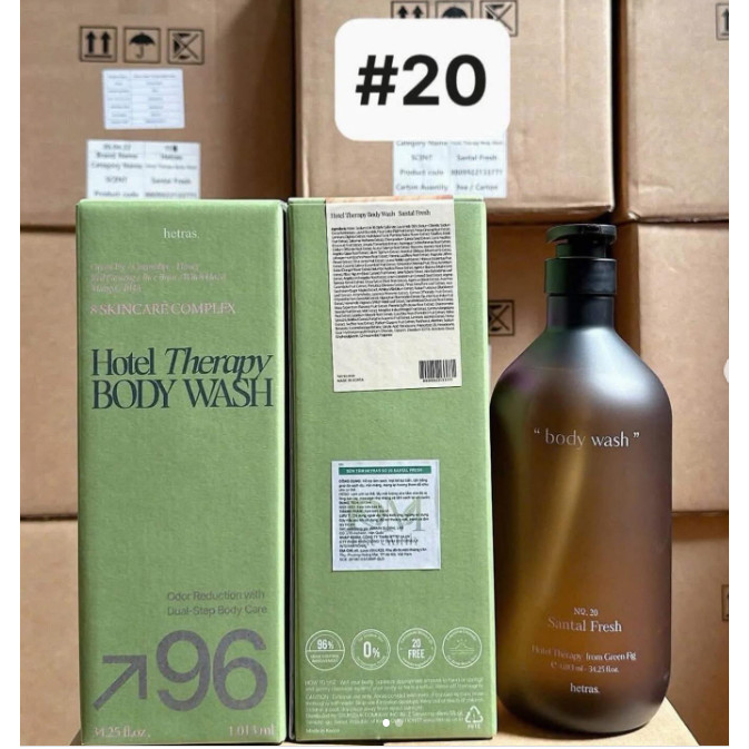 SỮA TẮM HETRAS NO20 SANTAL FRESH 1013ML
