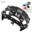 Guansfs Bán Nguyệt Hi Hat Tambourine với Giá Gắn Đôi Hàng Jingles Chuông Tay Bộ Gõ cho Bộ Trống và Biểu Diễn Trực Tiếp