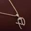 AqToCna 1 Cái Nam Thời Trang Đường Phố Xu Hướng Phụ Kiện Trang Sức Quà Tặng Tinh Tế Bong Bóng Chữ Xo Kẻ Sọc Trắng Zircon Mặt Dây Chuyền Nelace AqToCna