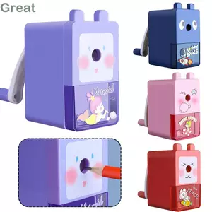 TUYỆT VỜI Phi Hành Gia Máy Mài Bút Chì Văn Phòng Sáng Tạo Văn Phòng Phẩm Hoạt Hình Dụng Cụ Cơ Quay Tay