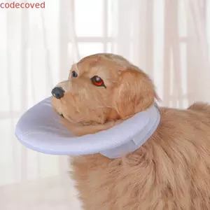 Cổ áo phục hồi mèo CODECOVED, Nón cổ bảo vệ mèo có thể điều chỉnh hai mặt, Cổ áo chống cắn cho chó Khăn nước bọt mềm thoáng khí để huấn luyện