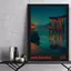 Retro Nhật Bản Du Lịch Phong Cảnh Nhật Bản Poster Không Khung Tranh Canvas Trang Trí Tường Nhà Thanh Lịch