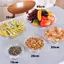 HL Acrylic Rõ Ràng Đĩa Phục Vụ Trái Cây Món Tráng Miệng Salad Khay Cupcake Trưng Bày Chân Đế Tròn Đĩa Ăn Đồ Dùng Nhà Bếp LMWU