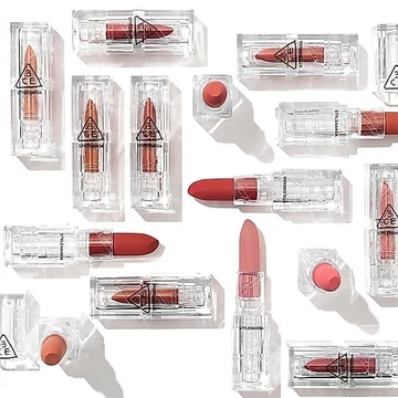 Son Thỏi Lì 3CE Hàn Quốc vỏ trong - 3CE Soft Matte Lipstick #Red Muse #Murmuring 3,5g