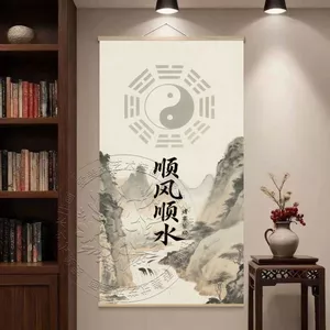 Phong Cách Trung Hoa Thái Cực Bagua Tranh Đạo Giáo Pháp Tự Nhiên Mọi Thứ Thẳng Nghịch Cảnh Chuyển Phòng Khách Lối Vào Gỗ Chắc Chắn Tranh Trang Trí 6