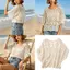 SUIT Móc Chui Đầu Cho Nữ Openwork Tay Ngắn Đi Biển Che Cho Kỳ Nghỉ Lớp Và Phong Cách Thời Tiết Ấm Áp
