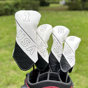 Vỏ Gỗ Golf USA Phong Cách Mỹ Số 1 Gỗ Fairway Gỗ Đa Năng Đầu Bao Gỗ Vỏ Bóng Đầu Mũ Bảo Vệ