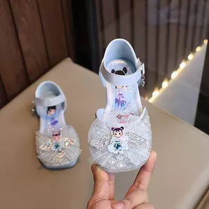Giày cao gót pha lê Aisha thời trang phong cách mới mùa hè cho bé gái