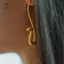Punk Màu Vàng Bông Tai Rắn Sống Động Phóng Đại Cá Tính Thời Trang Động Vật Móc Tai Trang Sức Quà Tặng Nữ [Mina]