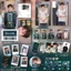 Bán Sản Phẩm Mới Li Yunrui Xanh Đậm Phong Cách Trung Hoa Trang Phục Photocard Bưu Thiếp Họa Tiết Mờ Laser Vé Gypsophila Ngoại Vi Hỗ Trợ