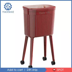 Thùng Rác / Bộ Thu Có Nắp, Chức Năng Bấm, Bánh Xe, Ngăn Đôi, Khối Lượng Lớn, Chất Liệu PP, Cho Phòng Khách, Nhà Bếp, Khu Vực Làm Việc