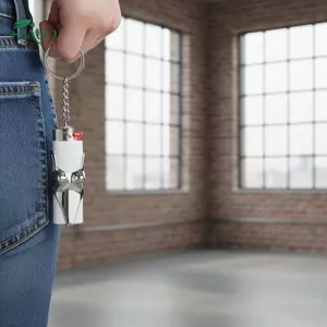 Springevenstar Mini Phong Cách Vui Vẻ Giá Đỡ Móc Khóa Kim Loại Chắc Chắn Chống Mất Hộp Bảo Quản Quà Tặng Lý Tưởng Cho Người Đam Mê Cắm Trại Springevenstar