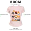 BOOM Áo Baby Tee Nữ Cotton Ôm Body-Áo Thun Ngắn Tay Y2K In Hình PhongCách Mùa Hè, Cổ Tròn Hàng Đầucách hàn quốc phong558