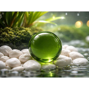 Combo 200 viên bi thủy tinh, bi ve 25mm - Màu xanh rêu | Bi trong suốt | Giá sỉ từ 1000đ | Số lượng lớn - Combo 200 viên