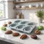 {AKIN} Khuôn làm bánh silicon 6 khoang Khuôn hình hạt cà phê để làm bánh Mousse sô cô la DIY Dụng cụ làm bánh Nonsti Sử dụng tại nhà {a}