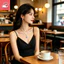 Nhẫn M ö bius phong cách Hàn Quốc tinh tế dành cho nữ, thiết kế thích hợp, vòng cổ bằng thép không gỉ zircon rỗng