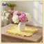 B & N Pink Blue Stripe Ruffle Placemats Set Bền Đẹp Trang Trí Cho Bàn Ăn Nhà Bếp.