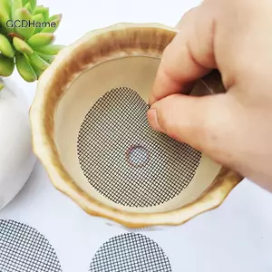 GCDHome 50 Chiếc Nồi Lỗ Lưới Miếng Lót Lưới Tròn Thoát Nước Lỗ Màn Hình Cho Đáy Nồi Ngăn Ngừa Mất Đất Cây Cảnh Hoa Dụng Cụ Làm Vườn HOT