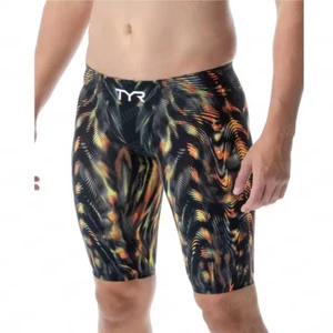 Men's Printed Swimming Trunks Sports Training Swimsuit Swimming Trunks Beach Tight Shorts Quick-Drying Boardshort GqVL