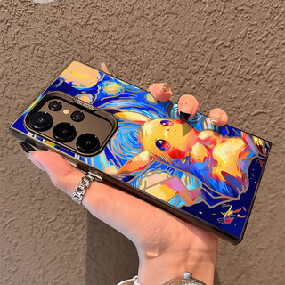 Dành Cho Samsung S26 Ultra S25 Ultra S24U S23U S22U A17 A07 A16 A06 A55 "Pikachu" "Gengar" Vỏ Điện Thoại Cứng Mờ / Galaxy A12 A13 A14 A06 A05 A52 A51 Vỏ Mềm Chống Sốc