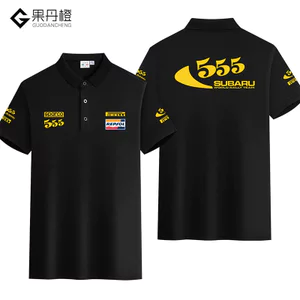 555 Rally Racing Suit POLO Áo ST Leopard Racing Sửa đổi Quạt xe tay ngắn