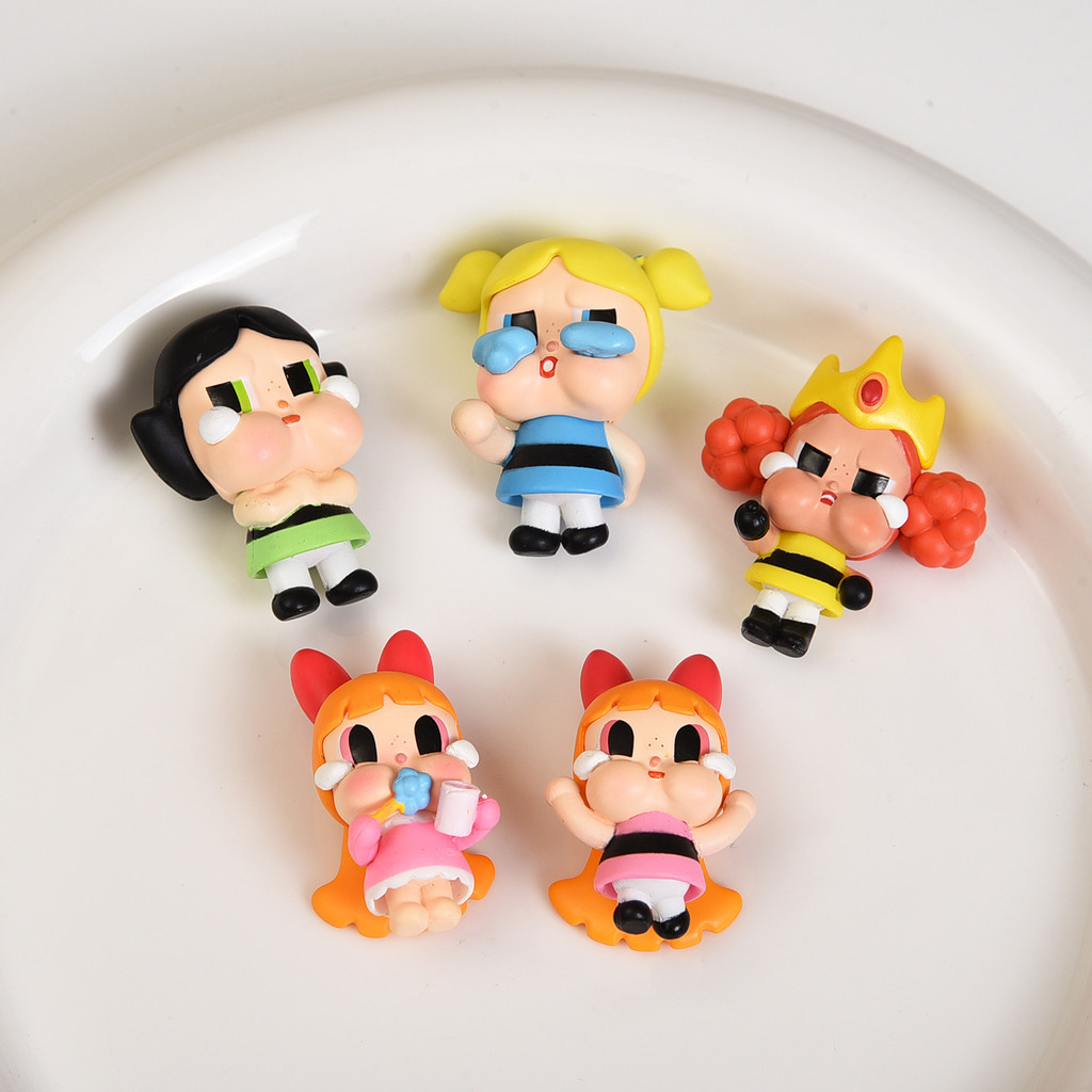POP MART Powerpuff Girls Series Phụ kiện giày DIY dễ thương, phù hợp cho CROCS, có thể tháo rời