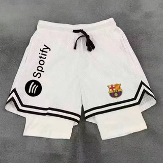 2324 Real Madrid Shorts Barcelona Football Same Summer Quick-Drying Breathable Exercise Training Pants Loose Double Rounds Lining ZMs6