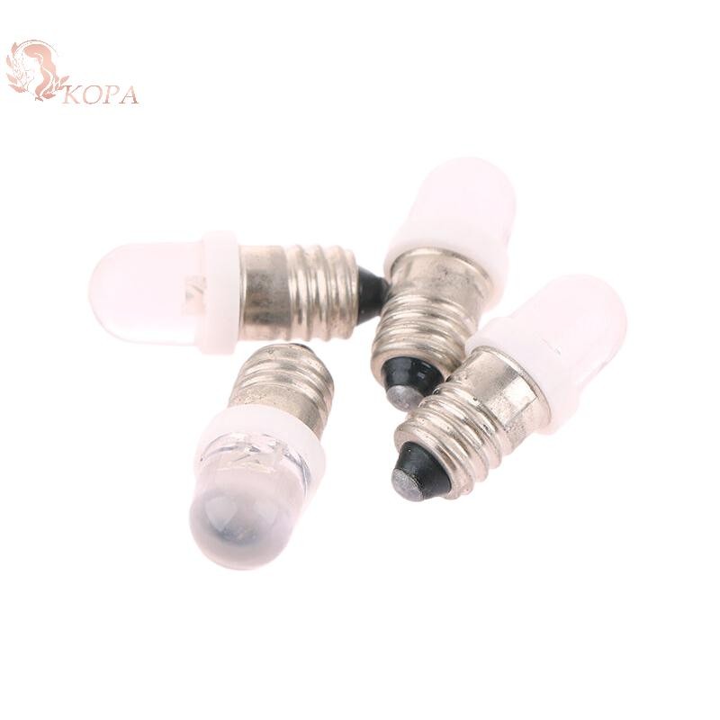 KOPA 5 Cái E10 Bóng Đèn Led E10 3V 6V 12V 24V Bóng Đèn Nhạc Cụ E10 Bóng Đèn Báo Thời Trang Cũ Đèn Pin DIY Đèn Làm Việc VN