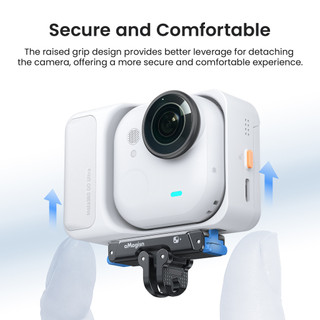 Dành Cho Insta360 GO Siêu Kim Loại Phát Hành Nhanh Kim Loại Từ Tính Nhanh Đế Phát Hành Phụ Kiện Máy Ảnh Thể Thao